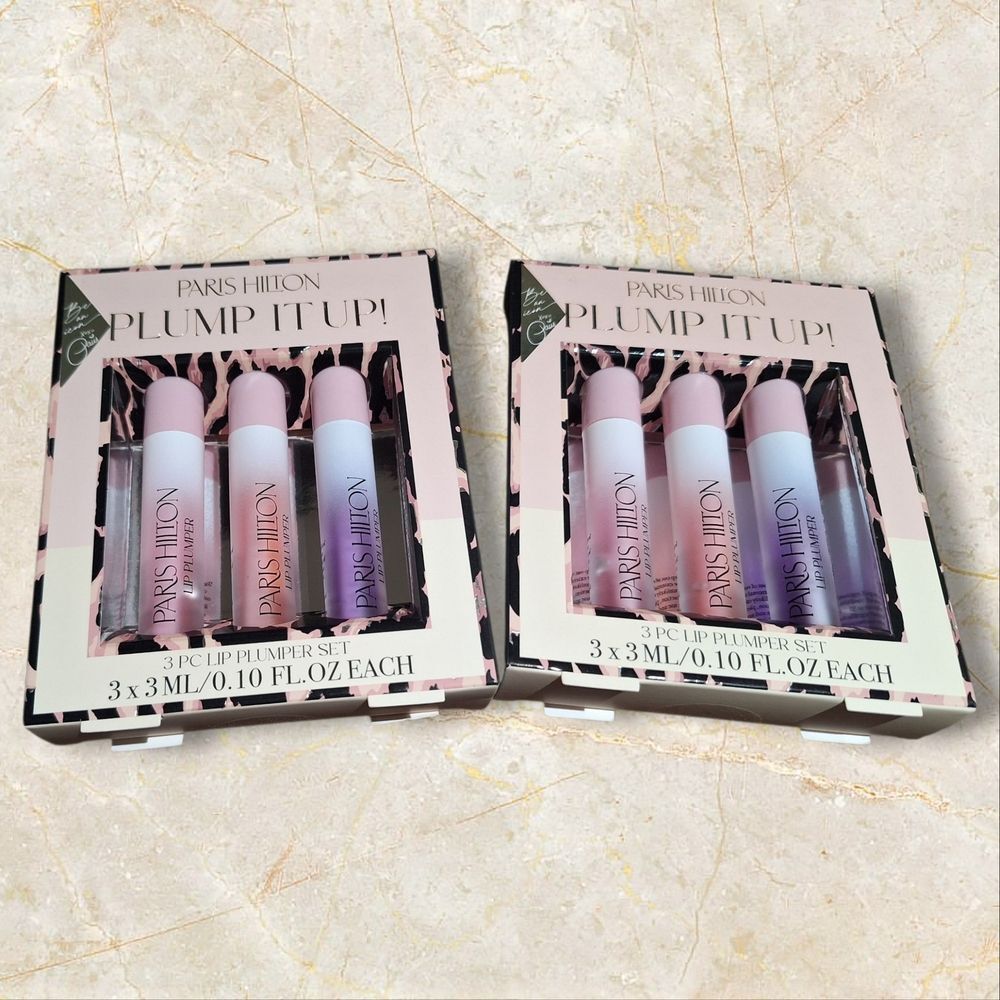 2 Pks- Paris Hilton Lip Plumper Trio - Pink and Purple